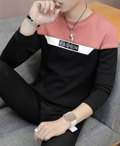 Color Block Men Round Neck T-Shirt