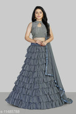 Load image into Gallery viewer, New Stylish Ruffle Lehenga Choli.
