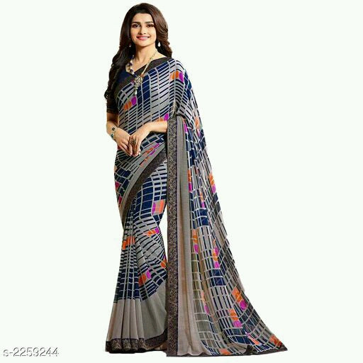 Jivika Pretty Chiffon Printed Sarees.