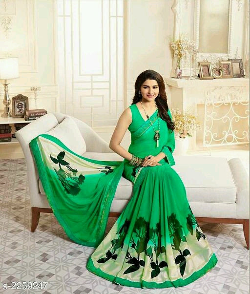 Jivika Pretty Chiffon Printed Sarees.