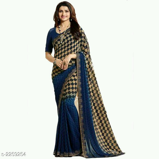 Jivika Pretty Chiffon Printed Sarees.