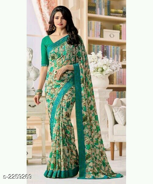 Jivika Pretty Chiffon Printed Sarees.