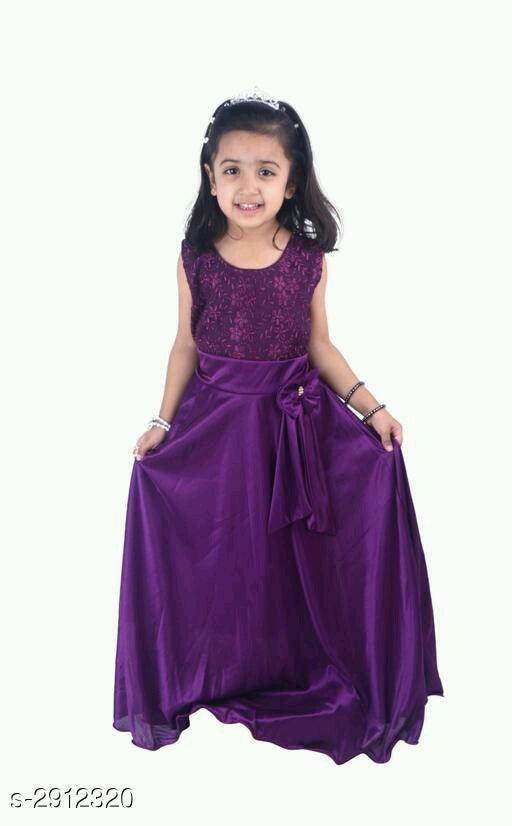 Adorable Kid's Girl's Lycra Gown's.