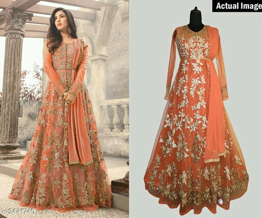 Attractive Trendy Heavy Net Suits & Dress Materials.