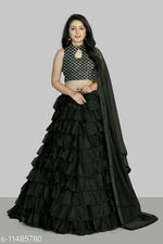 Load image into Gallery viewer, New Stylish Ruffle Lehenga Choli.
