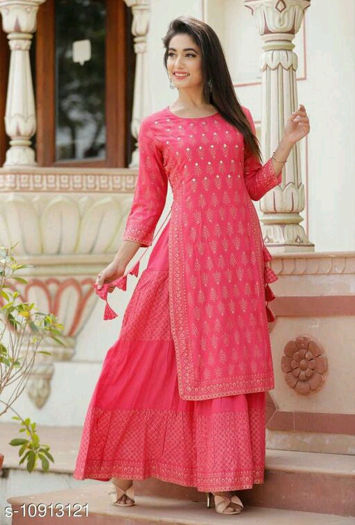 Rayon Double Layer Kurta.