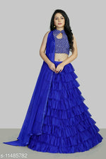 Load image into Gallery viewer, New Stylish Ruffle Lehenga Choli.
