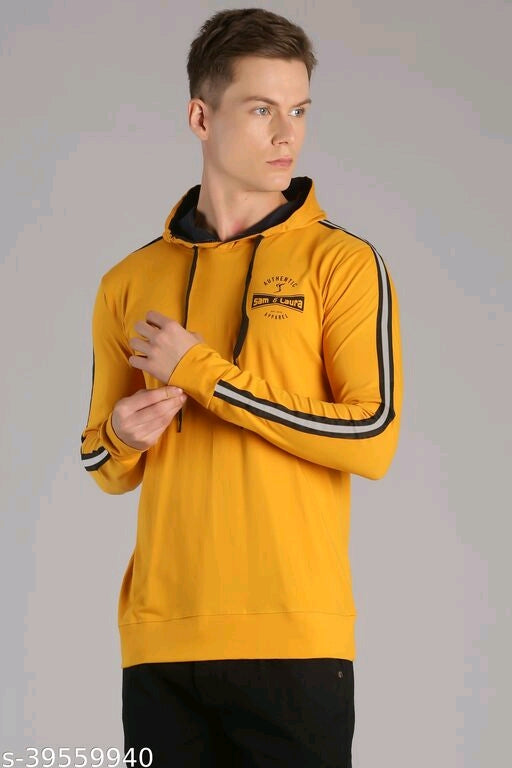 Men's Long Sleeves Hooded T-shirt