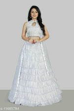 Load image into Gallery viewer, New Stylish Ruffle Lehenga Choli.
