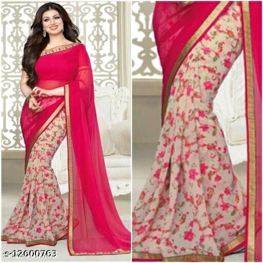 Superior fancy georgette saree