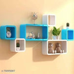 Load image into Gallery viewer, Cube Shape Floating Wall Mounted Shelf Rack
