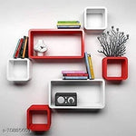 Load image into Gallery viewer, Cube Shape Floating Wall Mounted Shelf Rack
