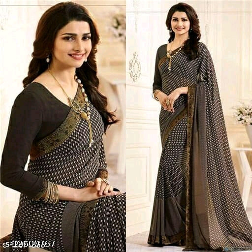 Superior fancy georgette saree