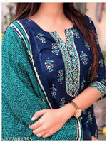 Load image into Gallery viewer, Stunning Kurta Dupatta And Bottom Set
