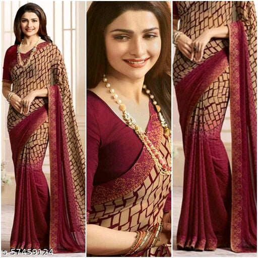 Superior fancy georgette saree