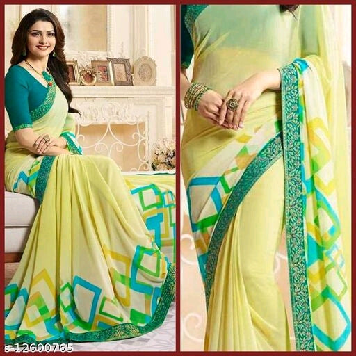 Superior fancy georgette saree