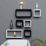 Load image into Gallery viewer, Cube Shape Floating Wall Mounted Shelf Rack
