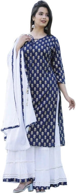 Load image into Gallery viewer, Women Kurta and Palazzo Set
